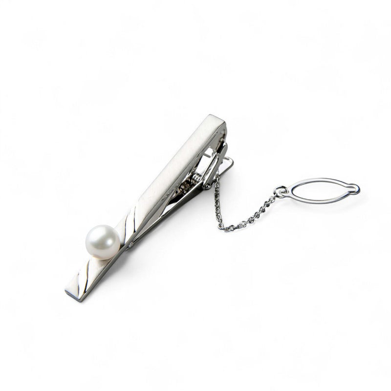 あこや真珠 1粒ペンダント &タイバー セット(A)