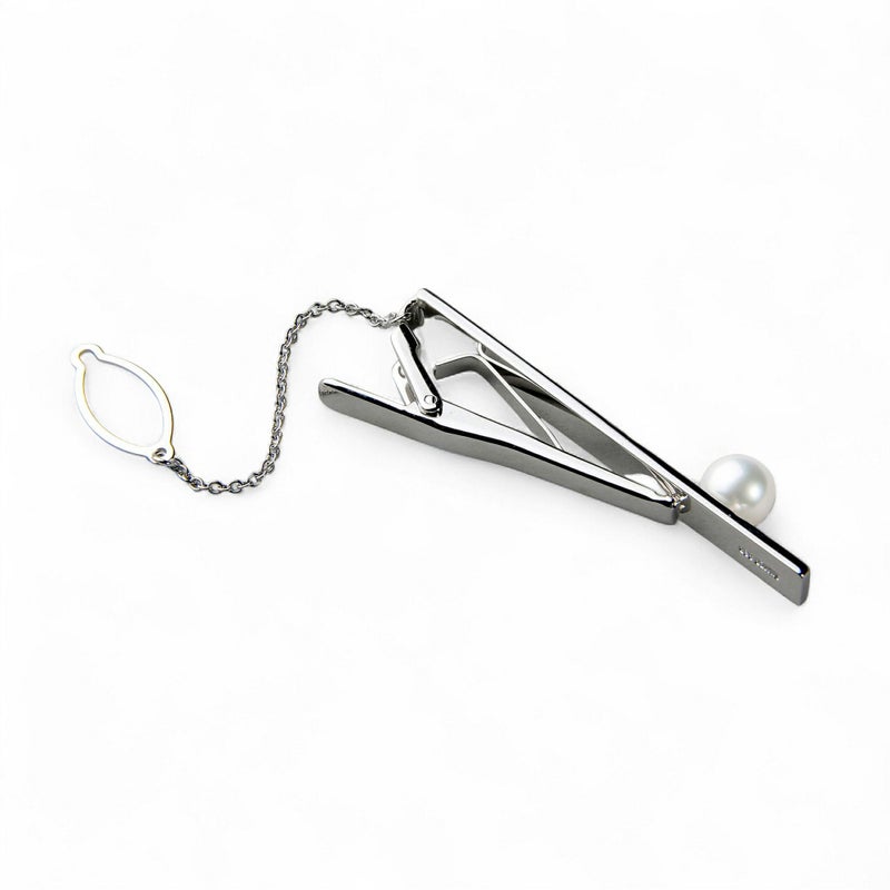 あこや真珠 1粒ペンダント &タイバー セット(A)