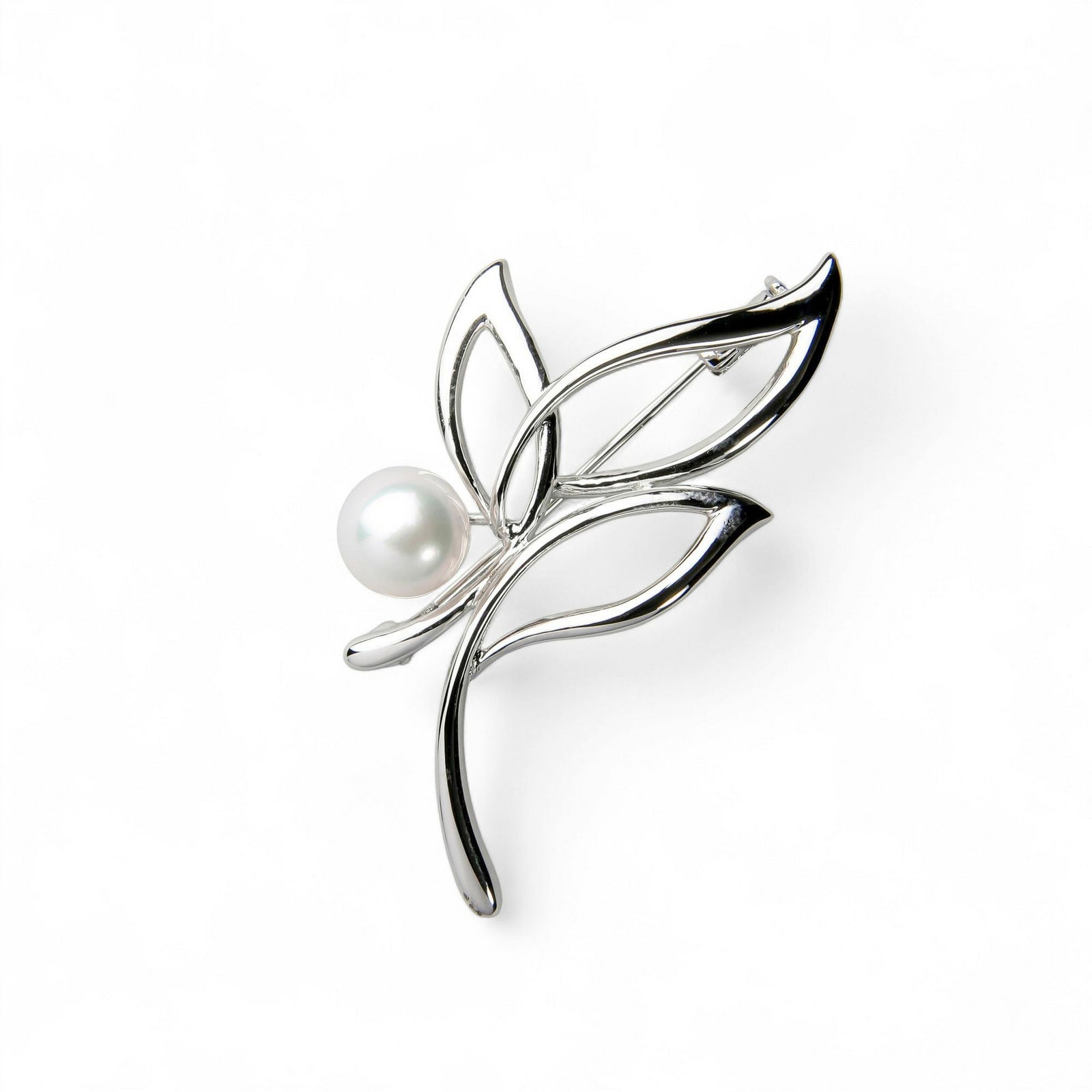  あこや真珠 ブローチ & ネクタイピン セット(B)