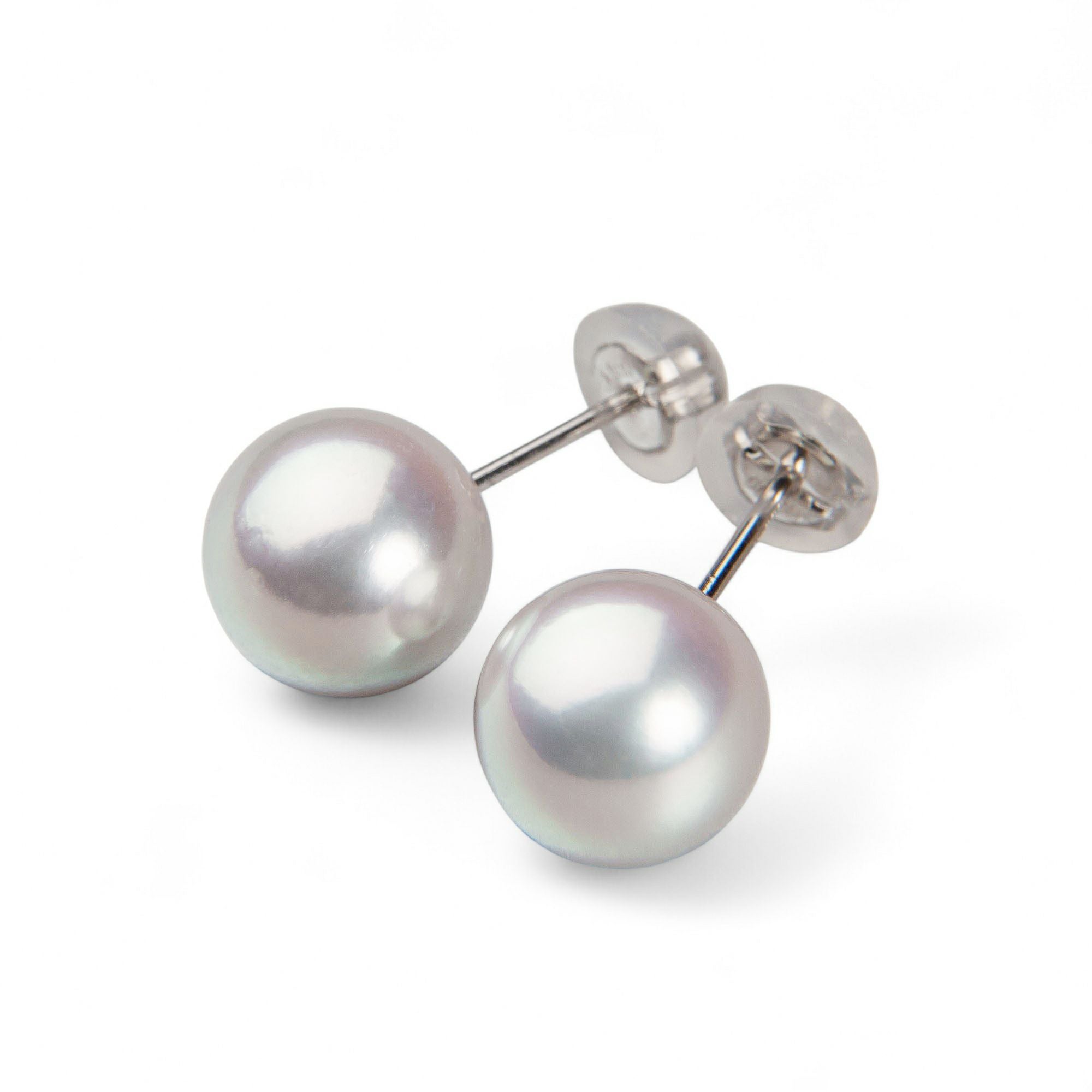 オーロラ真多麻真珠 ピアス8.5-9.0mm PT900 | 花珠真珠ピアス・イヤリング