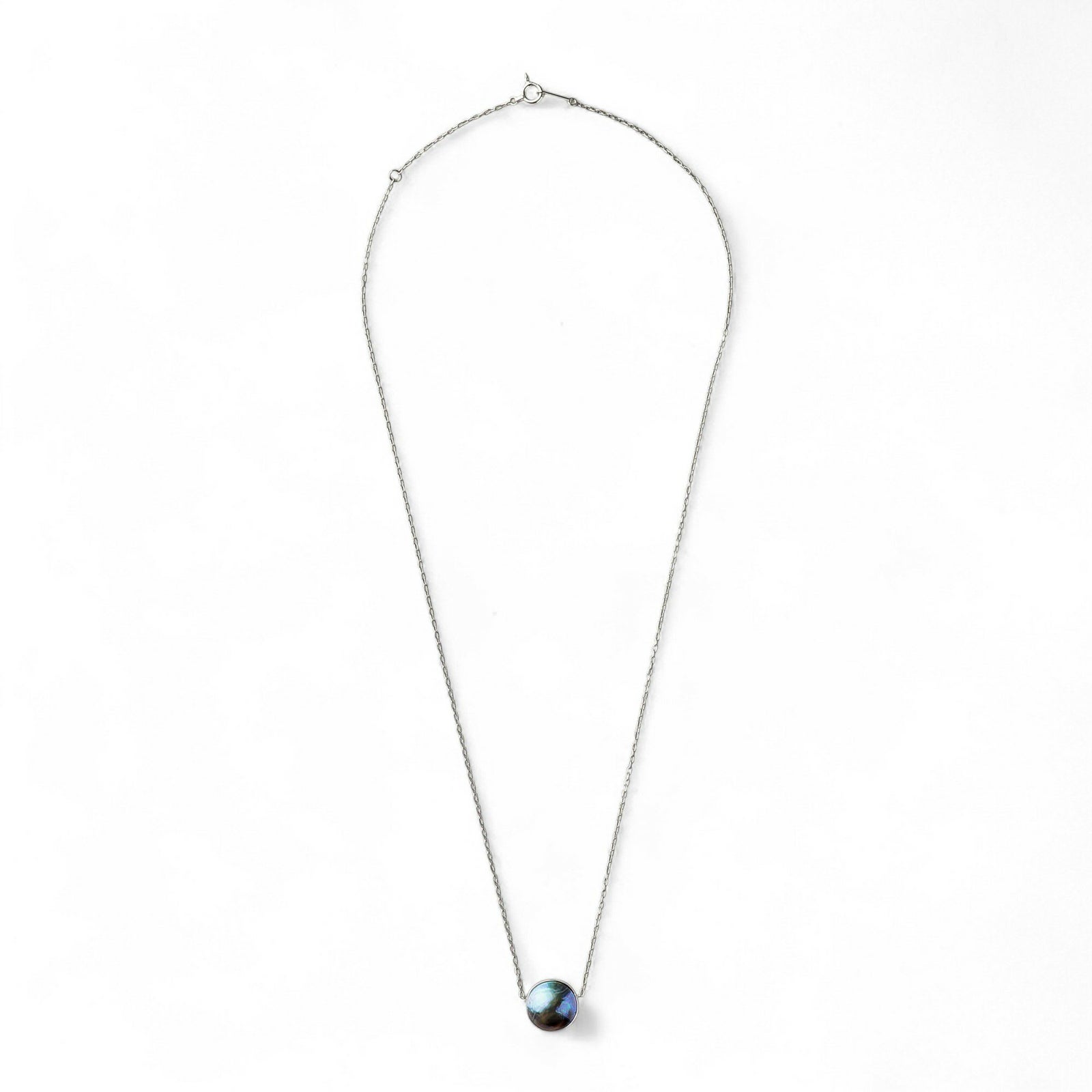 Abalone アワビ真珠 ペンダント　11mmUP K18WG