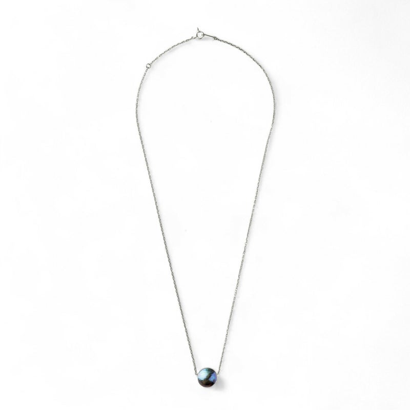 Abalone アワビ真珠 ペンダント　11mmUP K18WG