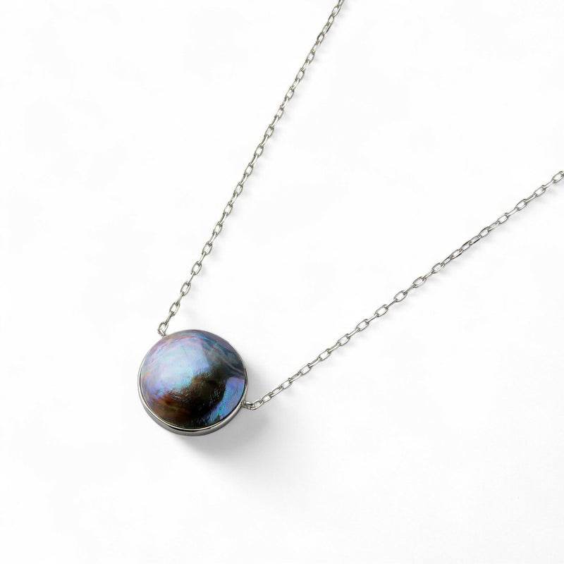 Abalone アワビ真珠 ペンダント　11mmUP K18WG