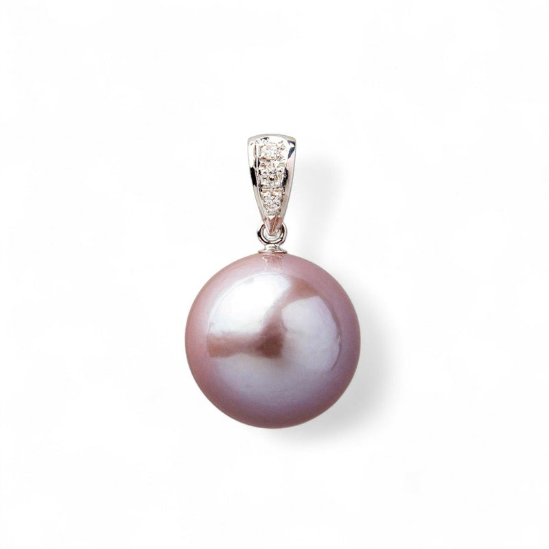 Mauvette 淡水真珠 ペンダントトップ　13mmUP K18WG