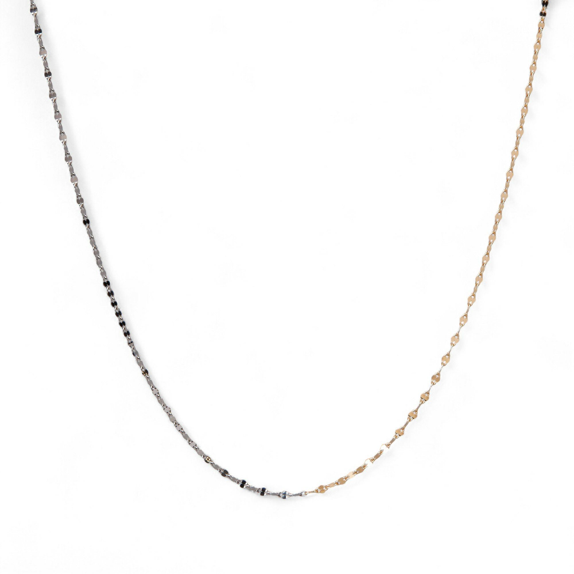 WEB限定】duocolor ペタルチェーン 40～45cm PT850/K18YG コンビカラー