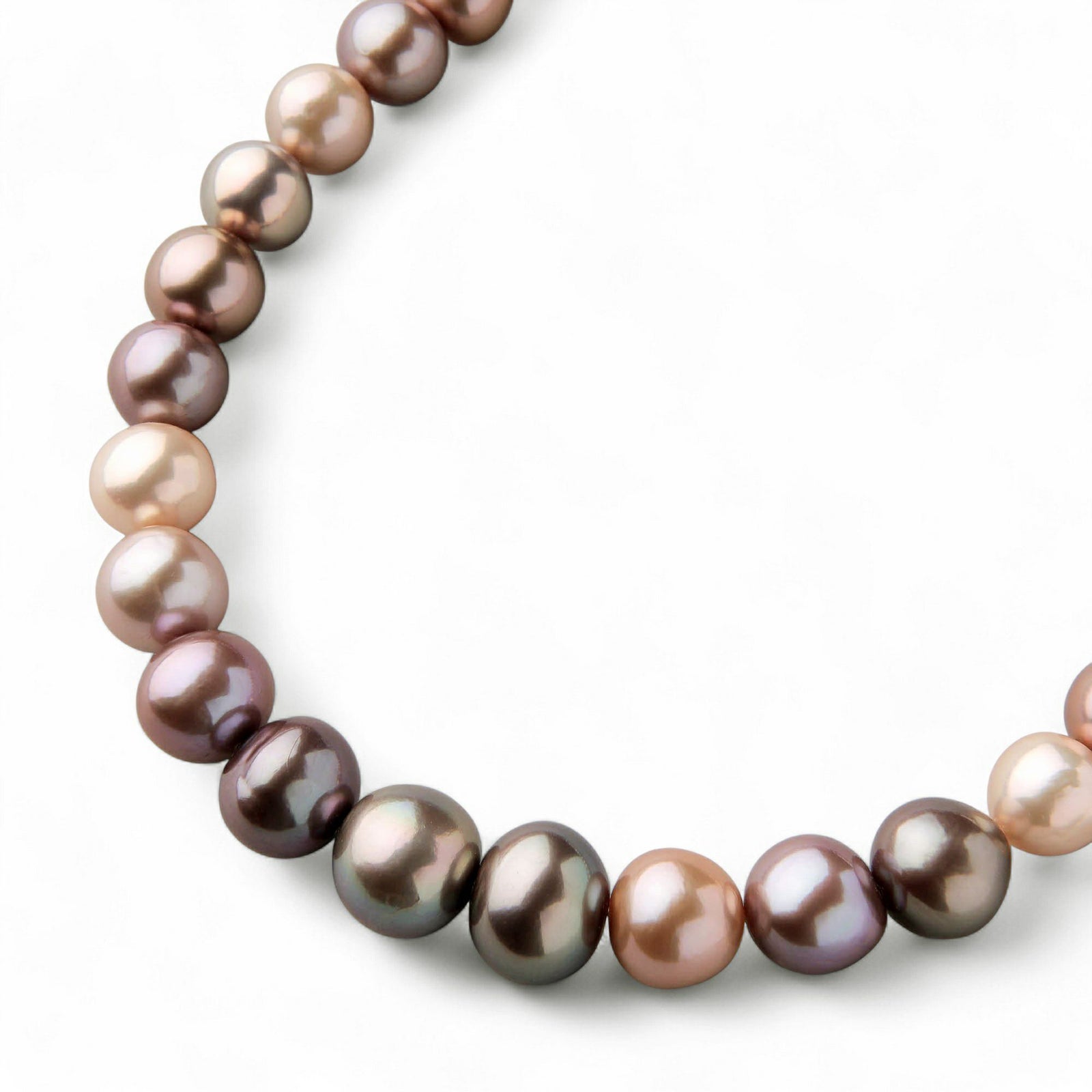 plumberry 淡水真珠 ネックレス　10-13mm マルチカラー