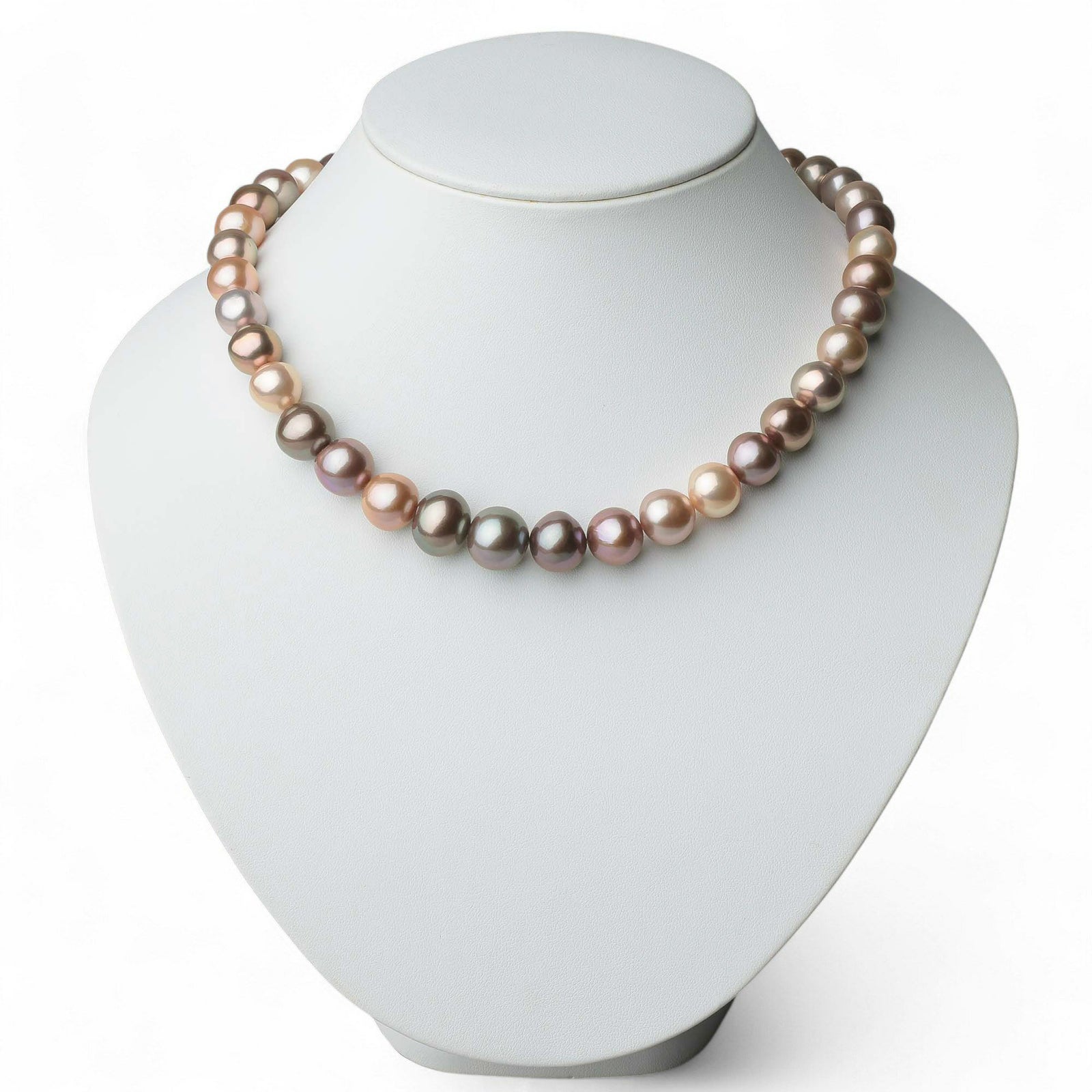plumberry 淡水真珠 ネックレス　10-13mm マルチカラー