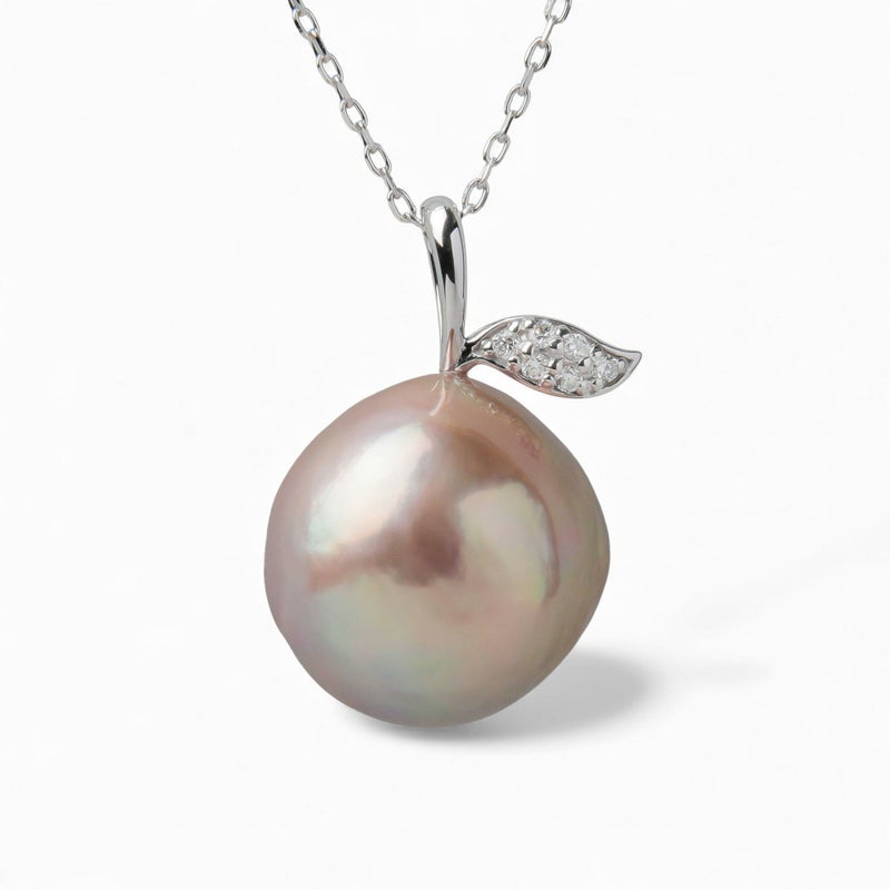 plumberry 淡水真珠 ペンダント　11mmUP K18WG