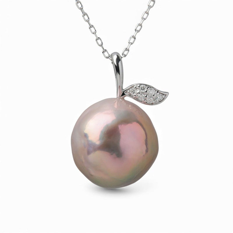 plumberry 淡水真珠 ペンダント　11mmUP K18WG