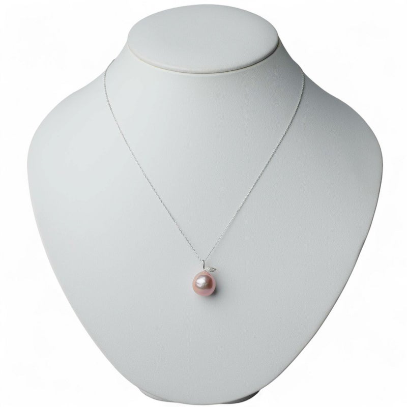 plumberry 淡水真珠 ペンダント　12mmUP K18WG