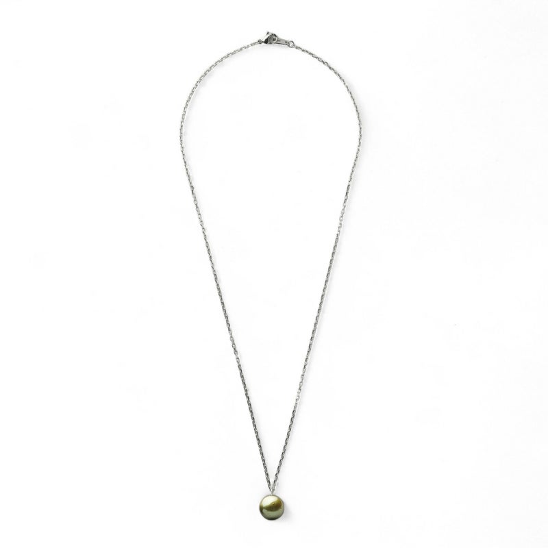 Pistachio タヒチ黒蝶真珠 ペンダント　11mmUP SUS316L