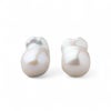 Unique+ 淡水真珠 ピアス12mmUP K18YG オイスターバロック
