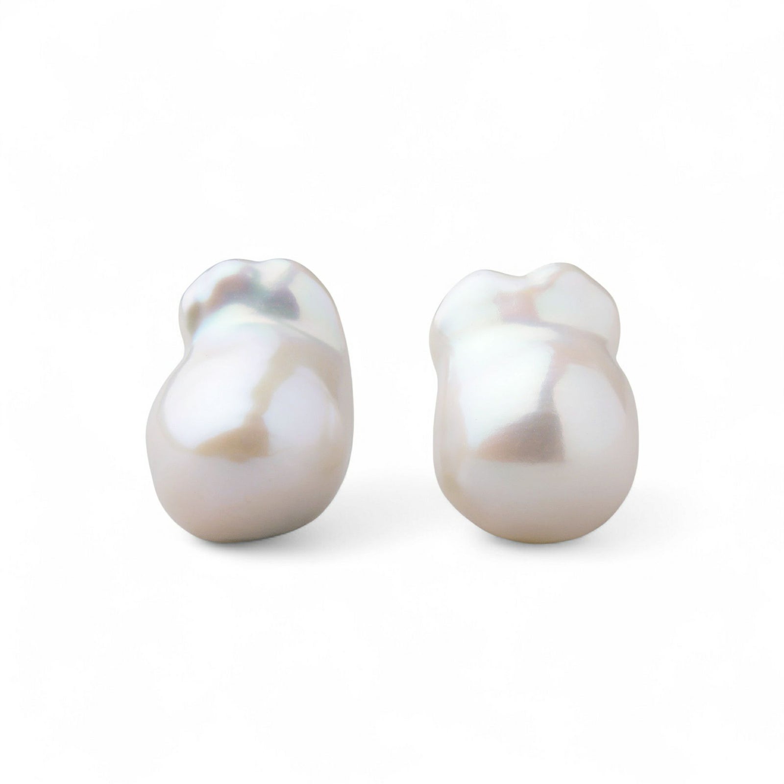 Unique+ 淡水真珠 ピアス12mmUP K18YG オイスターバロック