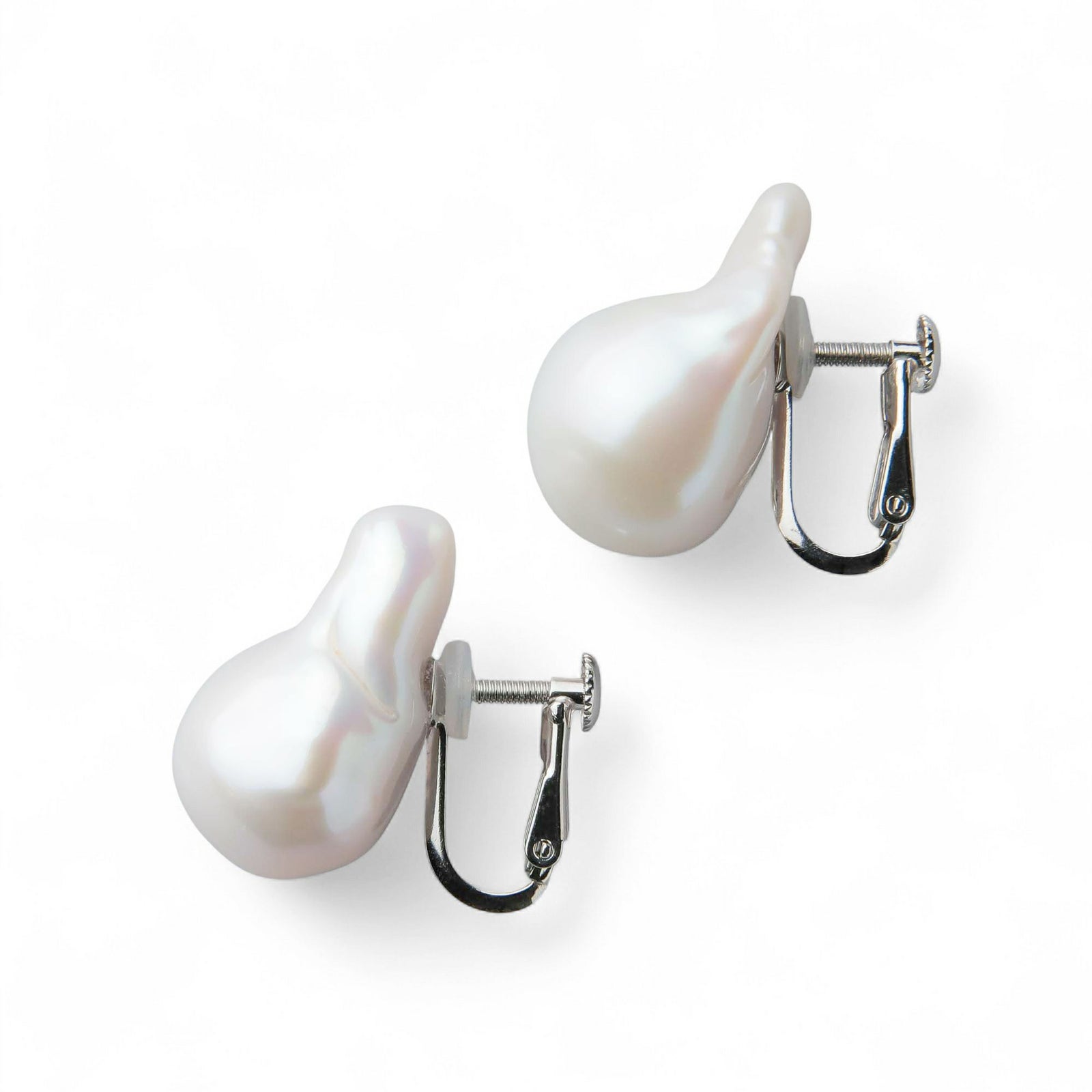 Unique+ 淡水真珠 ピアス12mmUP K18YG オイスターバロック