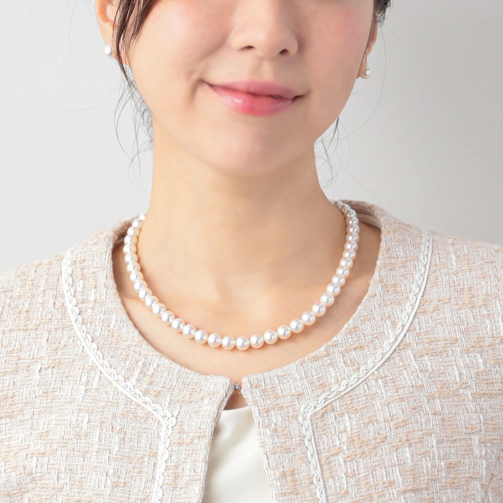 あこや真珠 ネックレスセット8.0-8.5mm -準花珠-