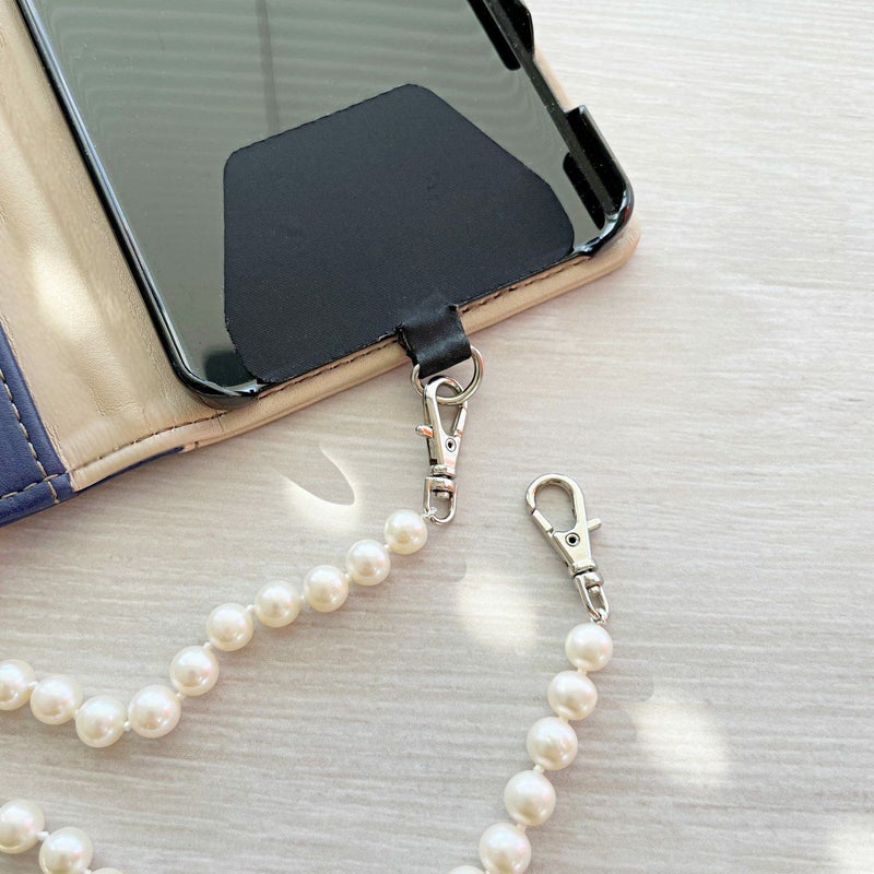 淡水真珠 ショルダーロング(ストラップ)　6.5-7.0mm 130cm