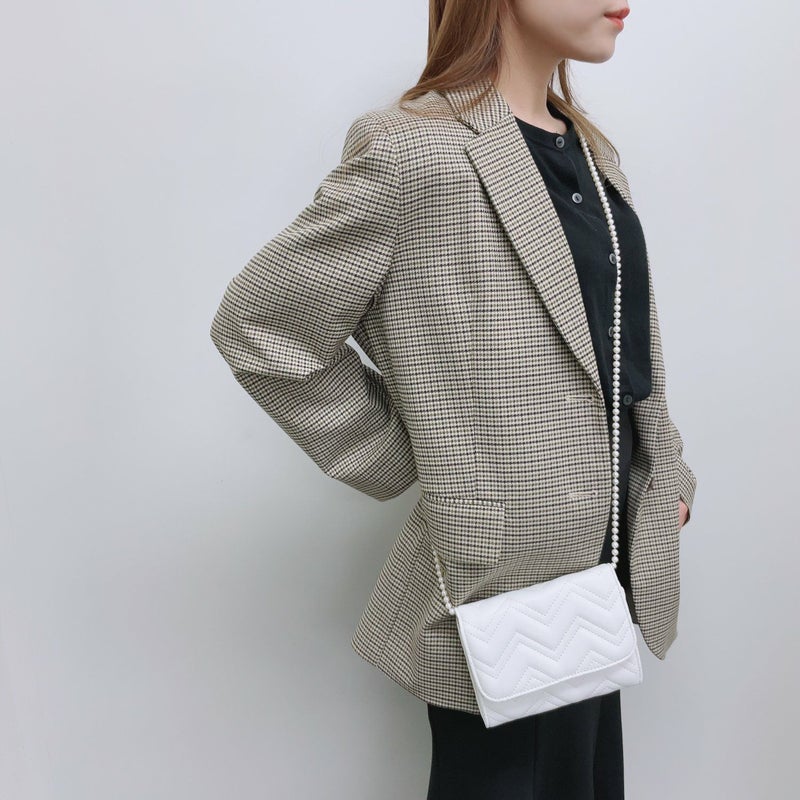 淡水真珠 ショルダーロング(ストラップ)　6.5-7.0mm 130cm