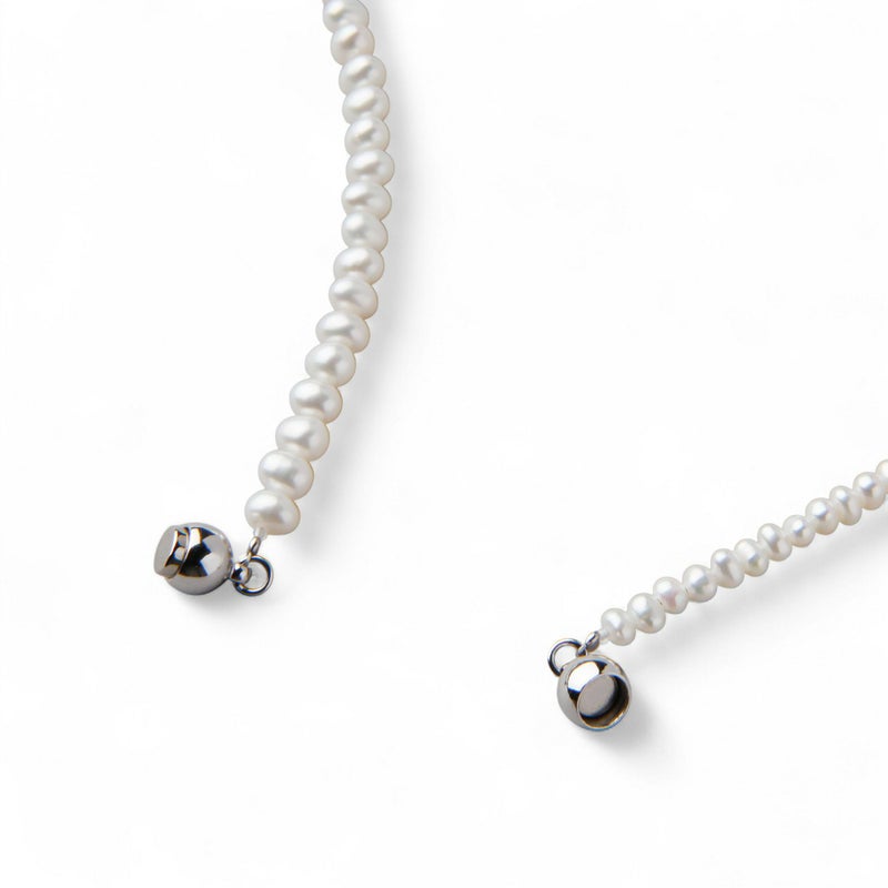 淡水真珠×オパール ネックレス　2.5-5.0mm ミックス