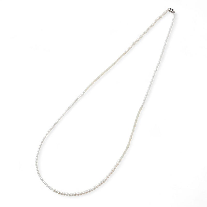 淡水真珠×オパール ロングネックレス　2.5-5.0mm ミックス