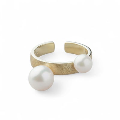 あこや真珠 イヤーカフリング5.5-8.0mm K10YG