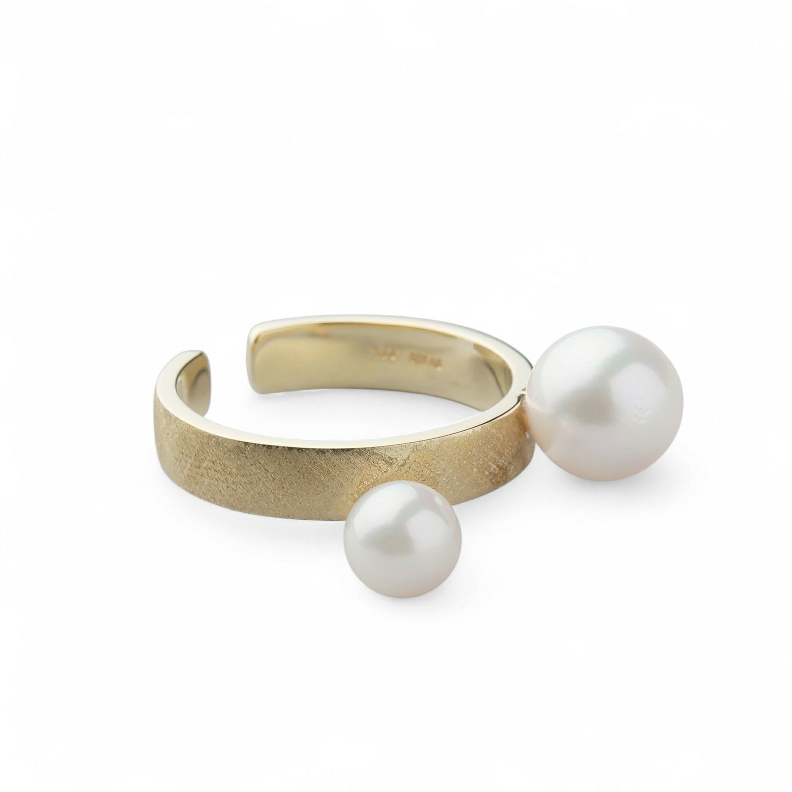 あこや真珠 イヤーカフリング5.5-8.0mm K10YG