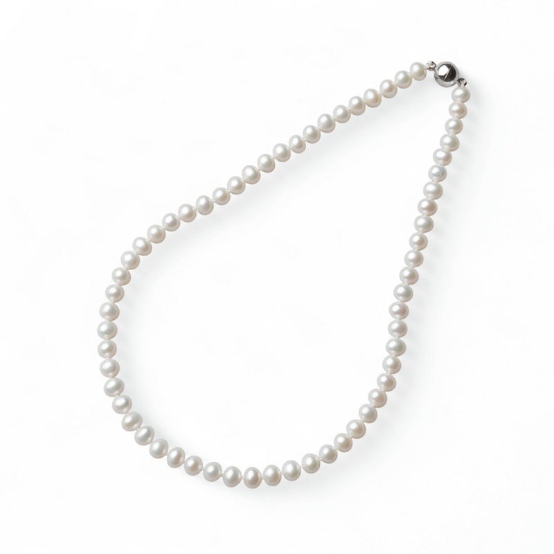 淡水真珠 ロングネックレス5.5-6.0mm　150cm ジョイント式