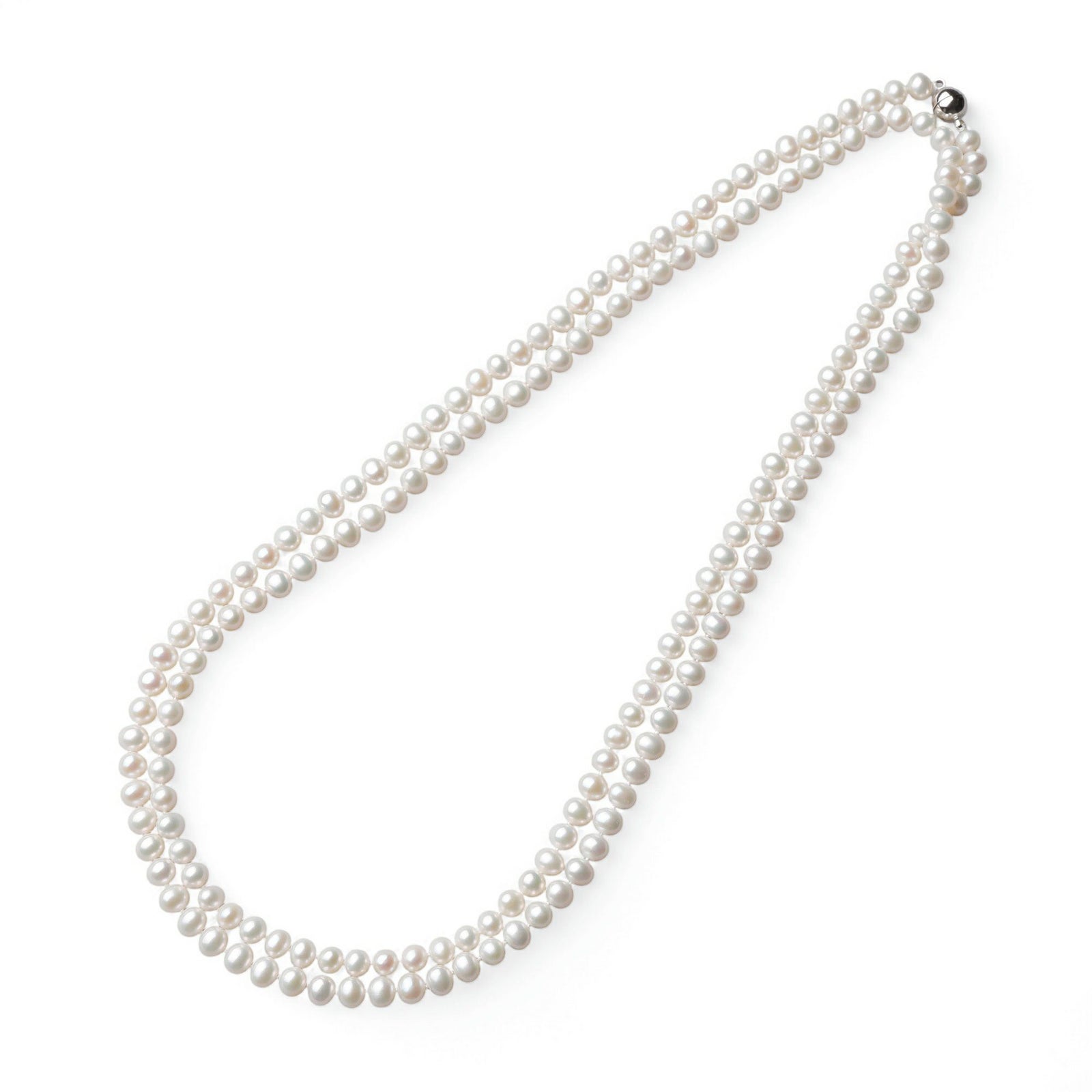 淡水真珠 ロングネックレス5.5-6.0mm　150cm ジョイント式