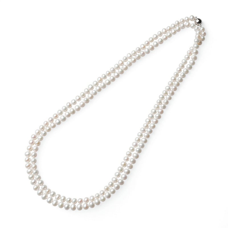 淡水真珠 ロングネックレス5.5-6.0mm　150cm ジョイント式