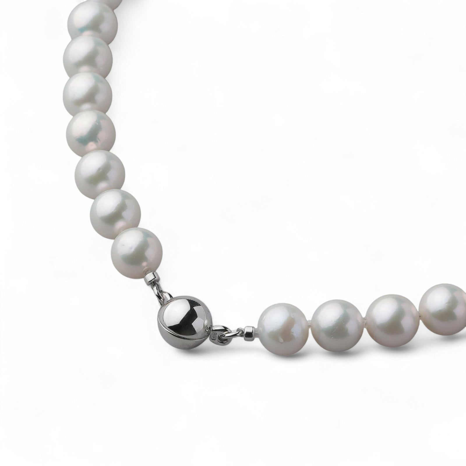 淡水真珠(有核) ネックレス9-10mm ラウンド 超上質ランク