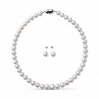 淡水真珠 ネックレスセット8.5-9.5mm 上質ランク