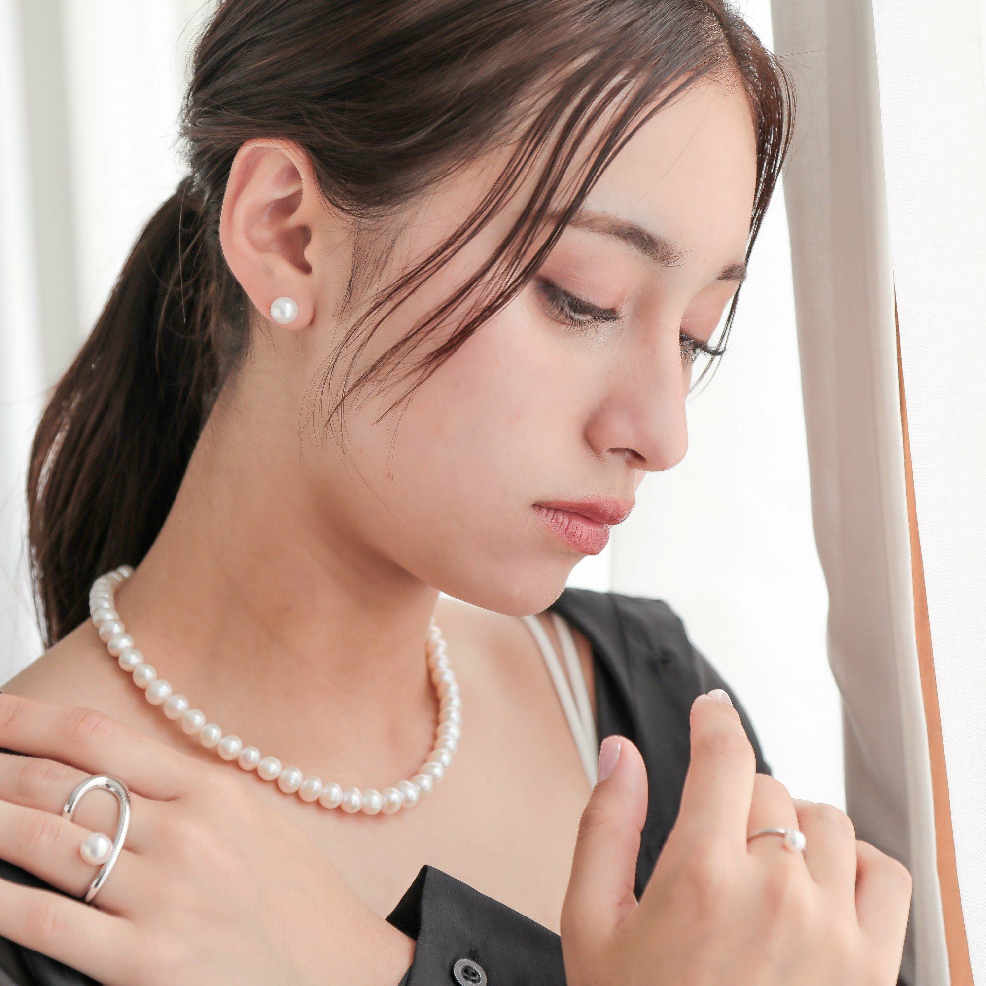 淡水真珠 ネックレスセット8.5-9.5mm 上質ランク | 淡水真珠ネックレス