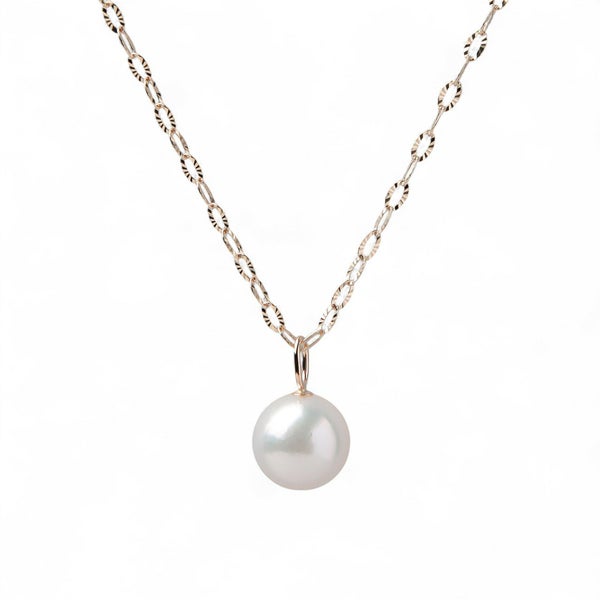 あこや真珠 プチペンダント  8.5-9.0mm K10YGあこや真珠 プチペンダント  8.5-9.0mm K10YG