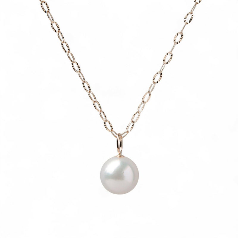 あこや真珠 プチペンダント  8.5-9.0mm K10YGあこや真珠 プチペンダント  8.5-9.0mm K10YG