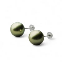 Pistachio タヒチ黒蝶真珠 ピアス 10mm PT900 | WSP（ダブルエスピー 