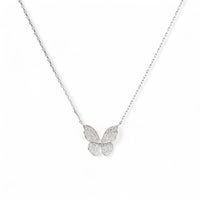 ダイヤモンド 蝶 ペンダントSPT900/850　0.20ct 40cm