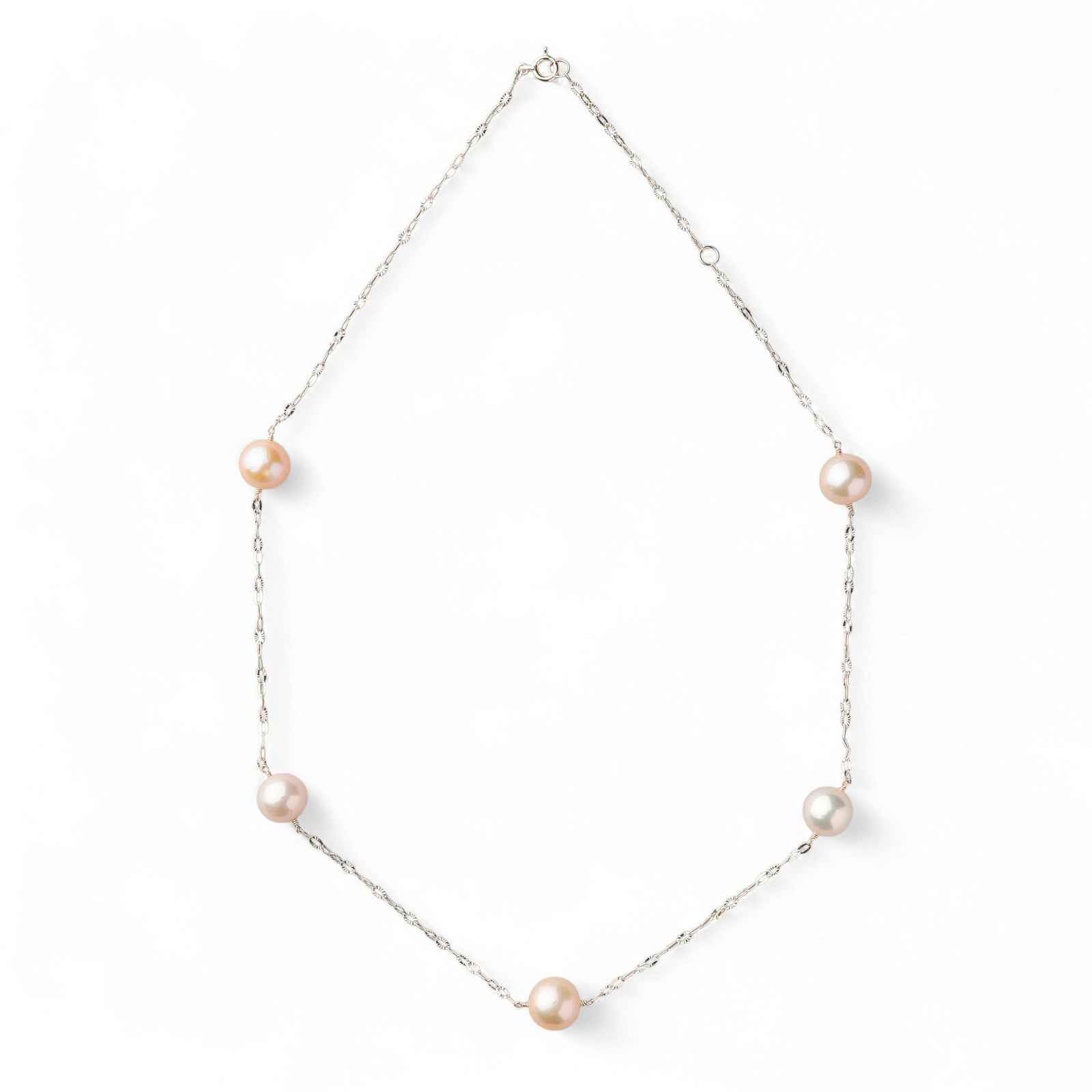 plumberry 淡水真珠 ステーションネックレス　8-9mmUP K10YG