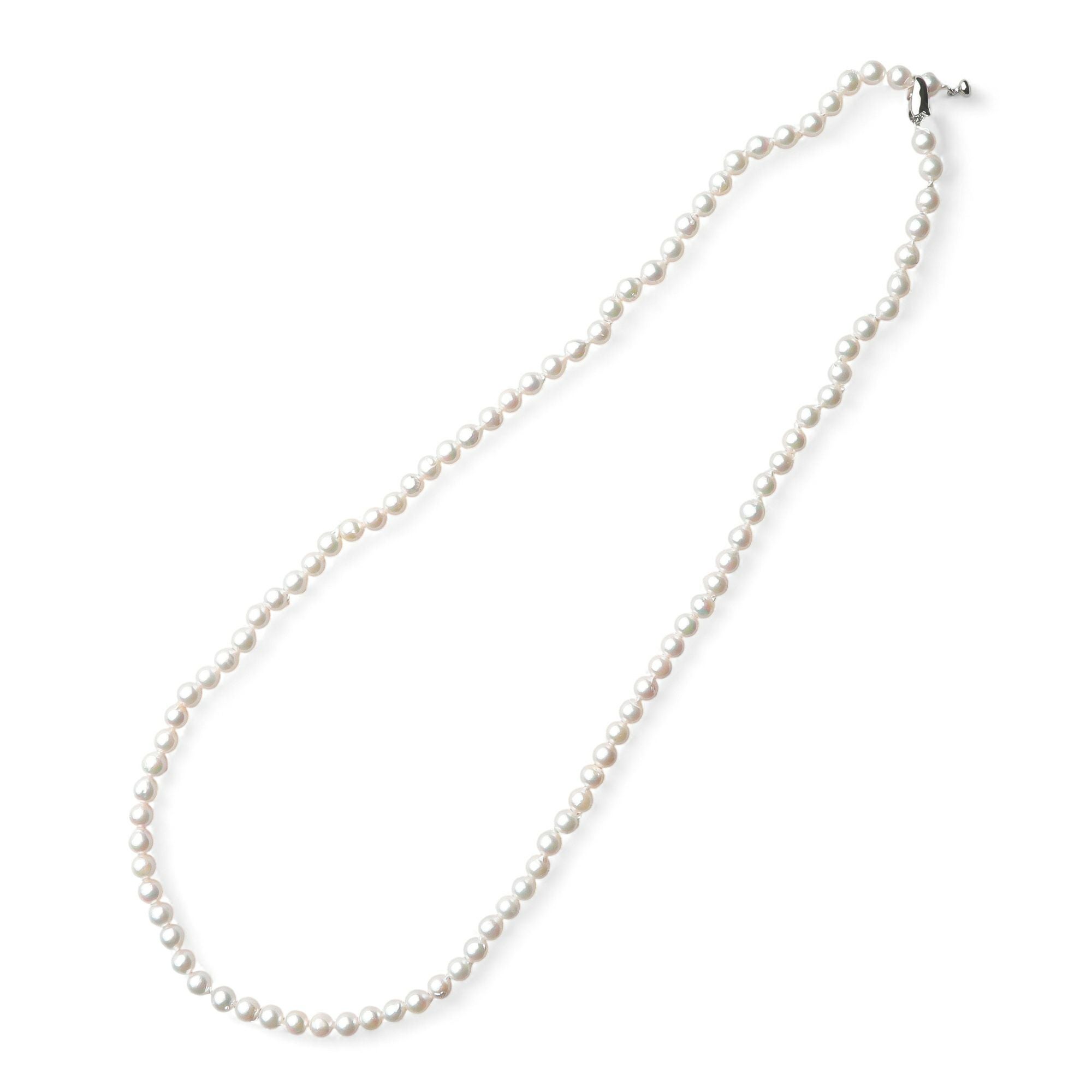 あこや真珠 ロングネックレス7.5-8.0mm バロック 80cm | 7.0-8.0mm