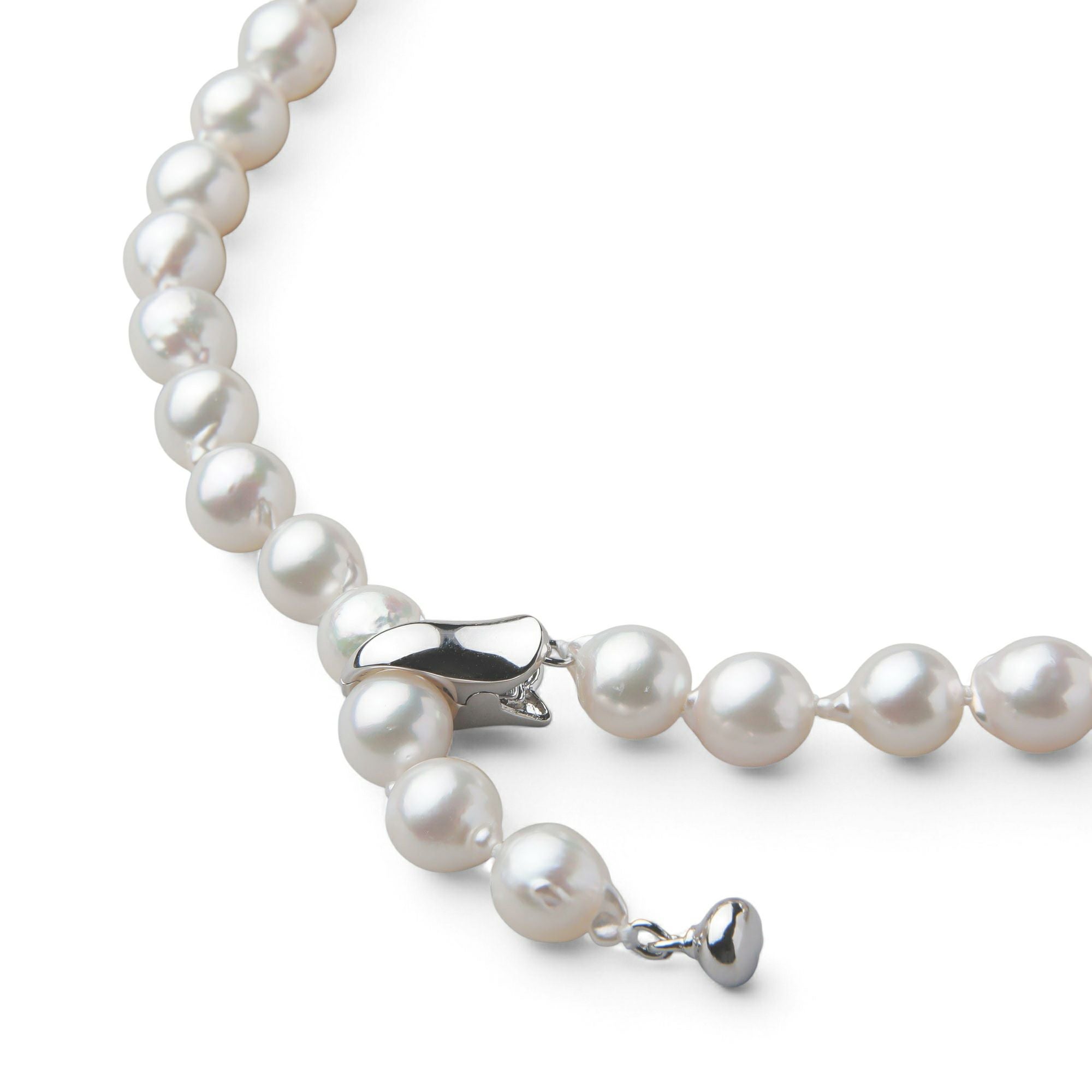 あこや真珠 ロングネックレス7.5-8.0mm バロック 80cm | 7.0-8.0mm