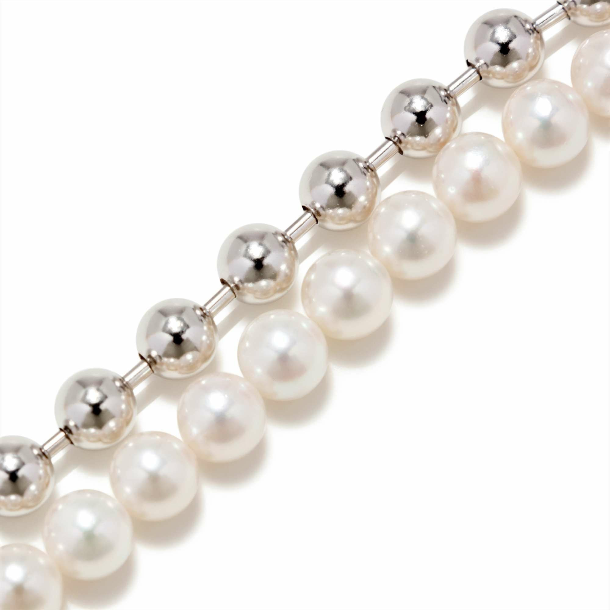 真珠のネックレス K10 Spike Studs Pearl Necklace QUATLUNE -カトルネ- | Ops.(オプス