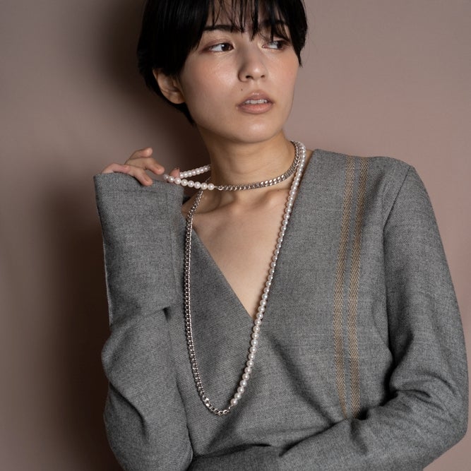 Martine マルティーヌネックレス あこや真珠 7.0-8.0mm SV925 [MARLENA