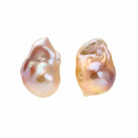 MARLENA 淡水真珠 ピアス/イヤリング　14mmUP K14WG/SILVER925　オイスターバロック