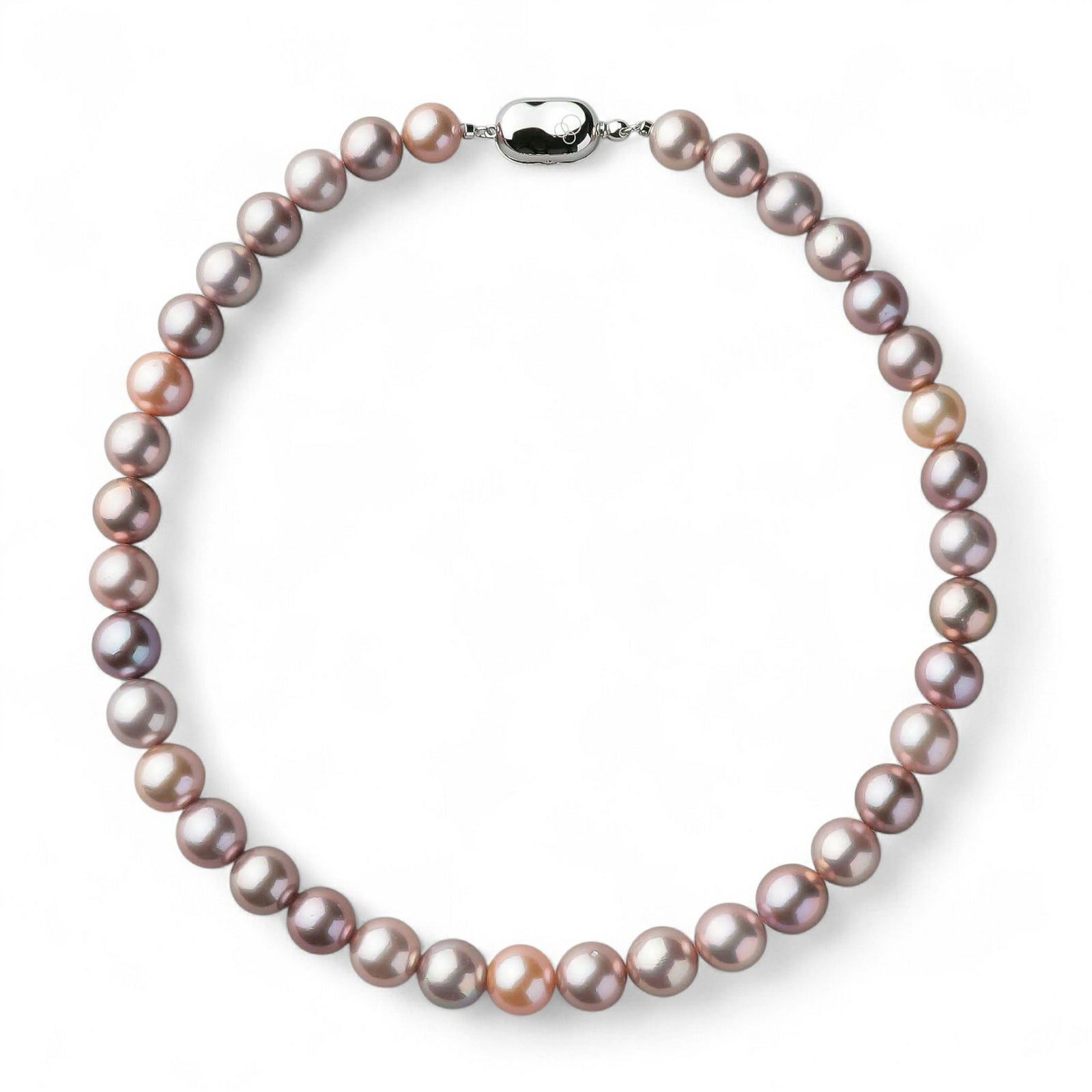 淡水真珠 (有核) ネックレス10-12mm -Mauvette-