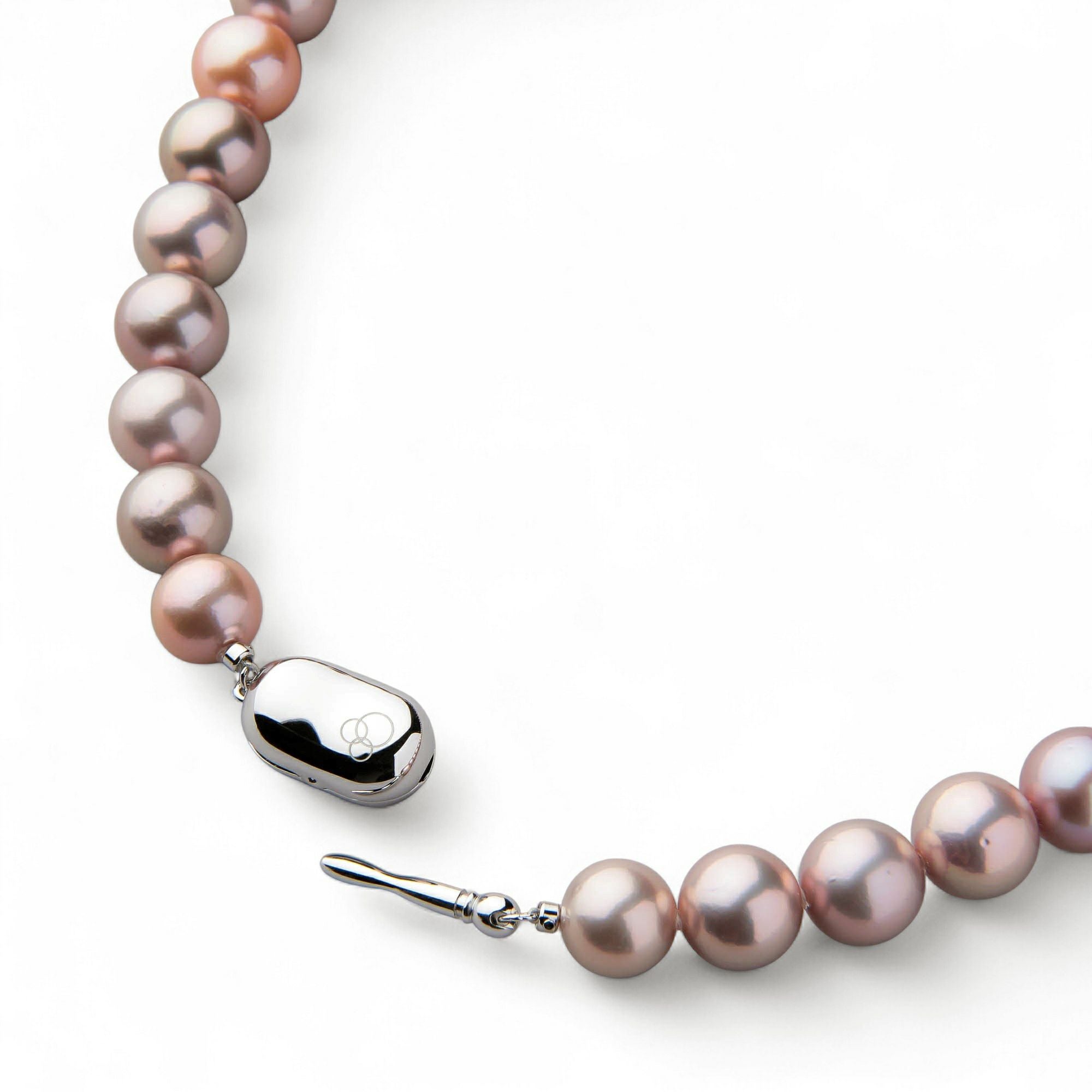 淡水真珠 (有核) ネックレス10-12mm -Mauvette- | 淡水真珠ネックレス