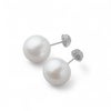 淡水真珠 (有核) ピアス/イヤリング　11mmUP K14WG/SV925