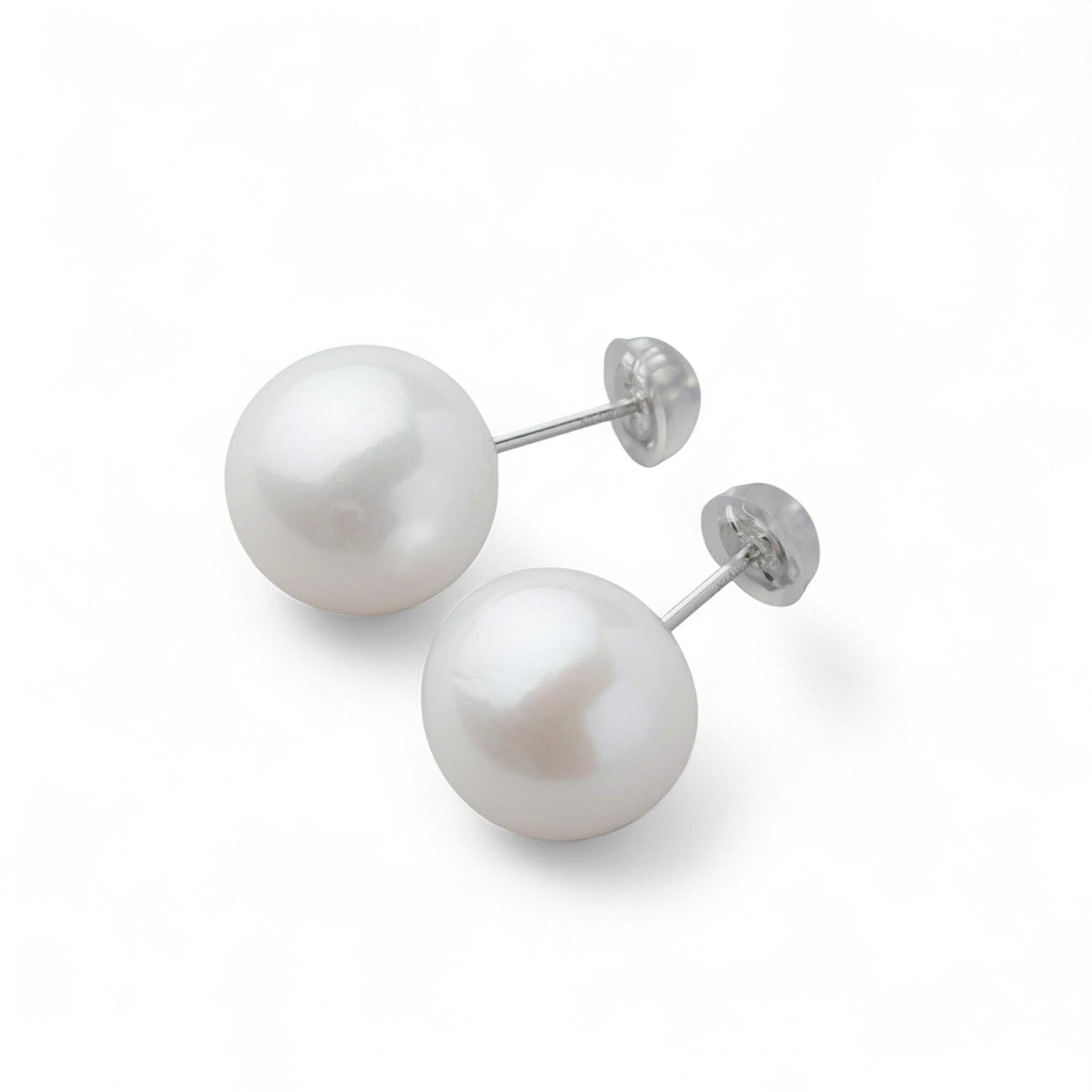 淡水真珠 (有核) ピアス/イヤリング　11mmUP K14WG/SV925