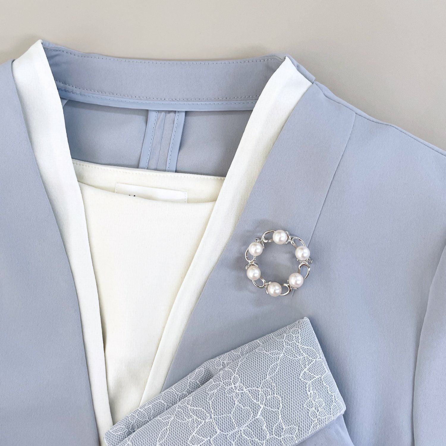 あこや真珠 ブローチ サークル 7.5-8.0mm SV925 | パールブローチ