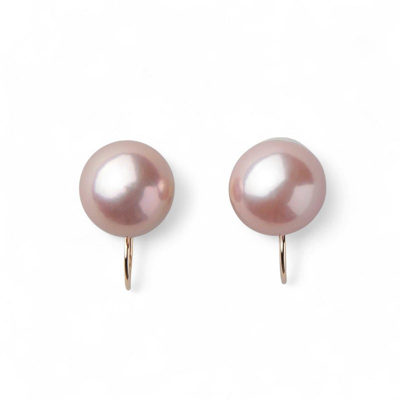  Bubble 淡水真珠 イヤリング9mmUP K18YG