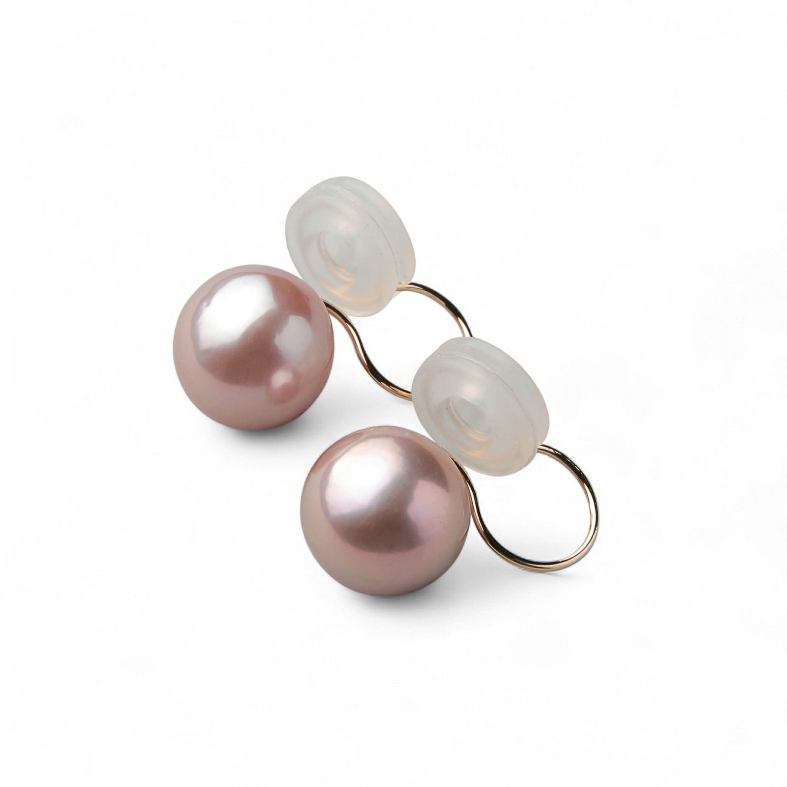  Bubble 淡水真珠 イヤリング9mmUP K18YG