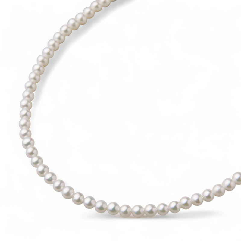 淡水真珠 (有核) ネックレス3.5-4.0mm