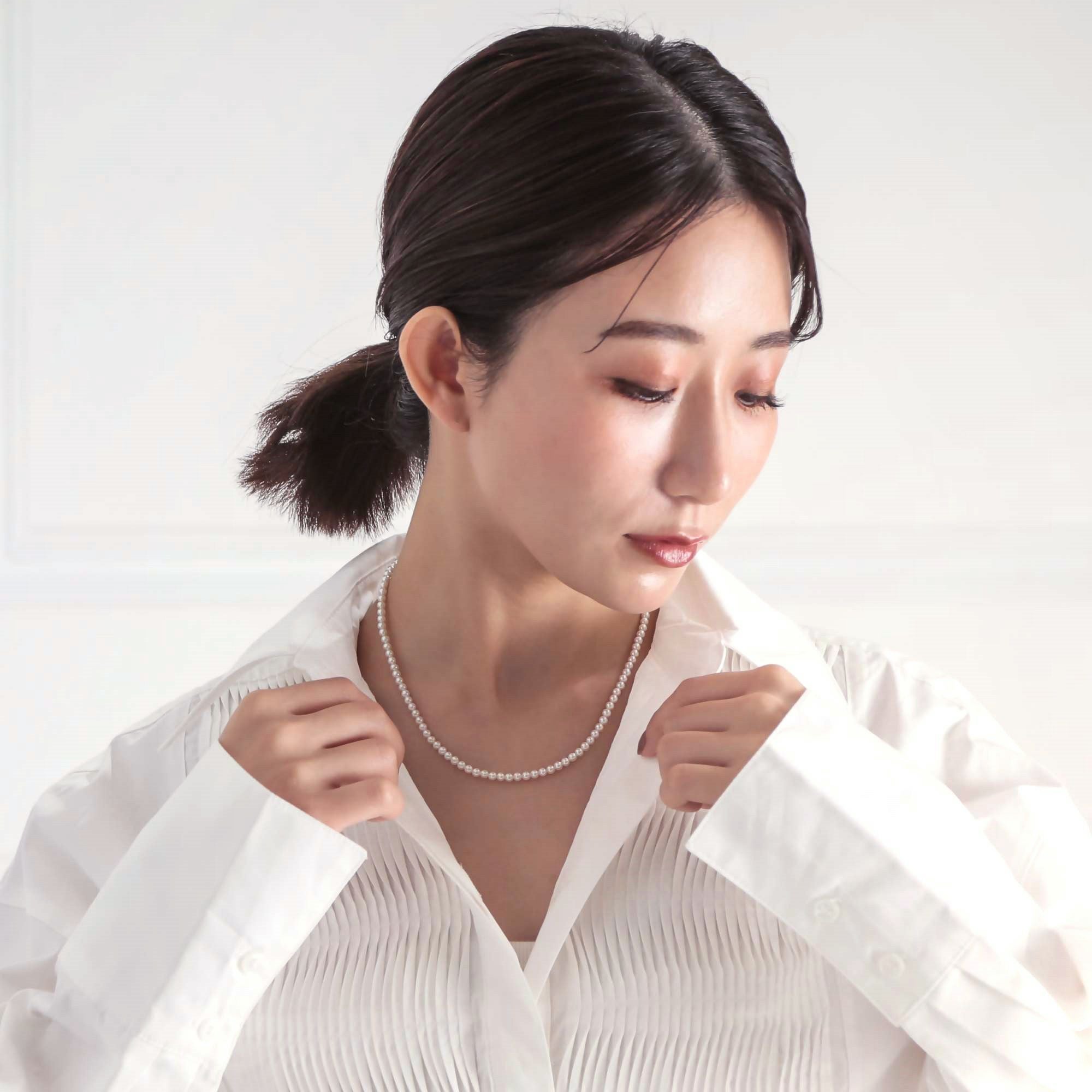 淡水真珠 (有核) ネックレス3.5-4.0mm | WSP（ダブルエスピー）公式サイト
